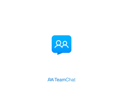 TeamChat app bubble chat design icon illustration ios logo mobile ui ux web