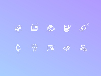 Calendar & Mailing Iconset app calendar icons iconset illustration illustrator mail outline stroke ui ux web