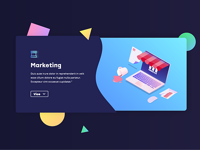 Website Fragment color colorful gradient icons illustration mac marketing ui ux vector web website