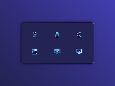 Iconset for Web brain business hand icon icons iconset illustration marketing monitor vector web website