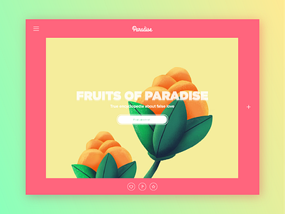 Fruits of Paradise art colorful colors flora fruit graphic icon illustration ipad love web website
