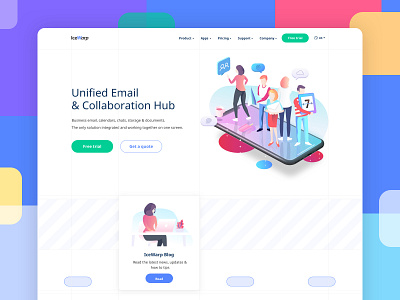 Corporate Website 2d branding character design designs flat gradient grid icon illustration interface layout site technology typography ui ux vector web website