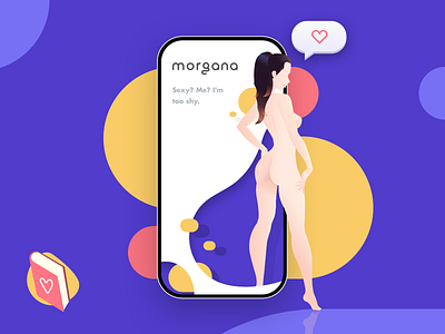 Morgana "Rebounded" 2d character chat colours design flat girl gradient icon illustration illustrator love mobile ui vector woman