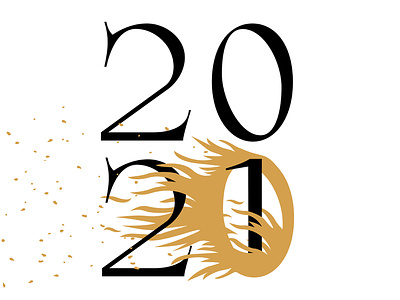 2021 2021 design fire font gold illu illustration illustrator newyear type typeface typography