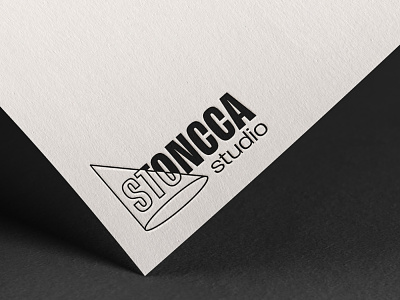 Stoncca studio black and white branding font graphic design light logo music print production company theatre typography visual identity