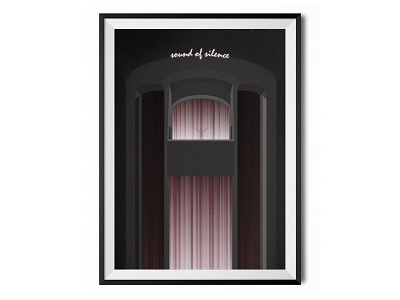 Sound of silence church cinema film graduate illustration movie poster silence song sound