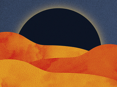 Desert - day day desert illu illustration pixel print sun