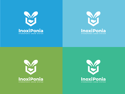 Logo Inoxiponia - Hydroponic grow system hydro hydroponia hydroponics logo logo design logo hydroponia logotype