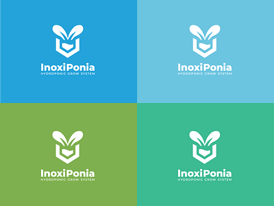 Logo Inoxiponia - Hydroponic grow system hydro hydroponia hydroponics logo logo design logo hydroponia logotype