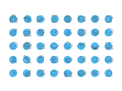 Icon set for imcslovakia.sk - a metal manufacturer