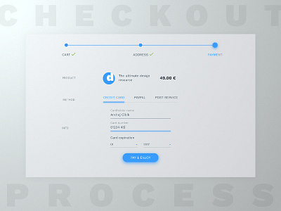 DailyUI #002 / Credit Card Checkout