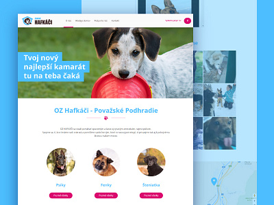 Hafkaci.sk website - pro bono web for animal shelter andrej cibik andrej cibik design animal shelter hafkaci