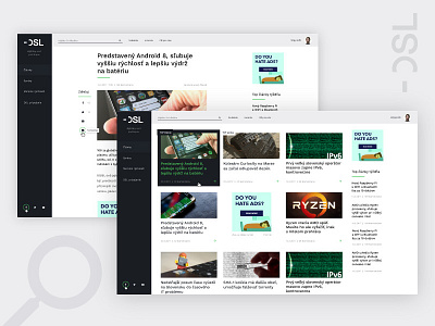 DSL.sk redesign - Day 11 - Desktop design dsl dsl design dsl redesign internet news tech tech news