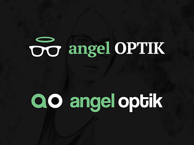 Angeloptik Logo - rejected variants geometric glasses logo optics