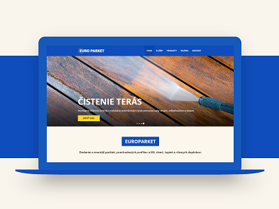 Europarket.sk - Parquetes, doors, materials seller website blue doors materials modern parquetes responsive web