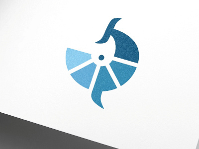WhaleShares logo blue geometric logo minimal minimalistic steemit whale