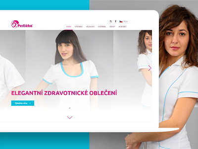 ZdravotnickyOdev.cz - medical dresses website dress medical medicine modern pink responsive web website