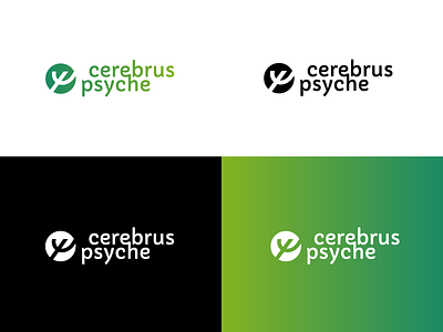 CerebrusPsyche - Logo for psychologist green logo minimalistic psi psyche psychology