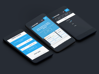 Bitpanther - cryptocurrency exchange home page design bitcoin cryptocurrency exchange mobile web webdesign website