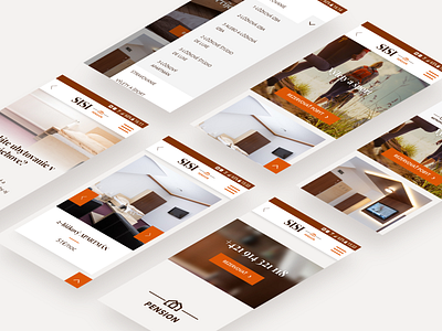 Sisi - Branding and unified web design - mobile screens branding hotel branding hotel design mobile