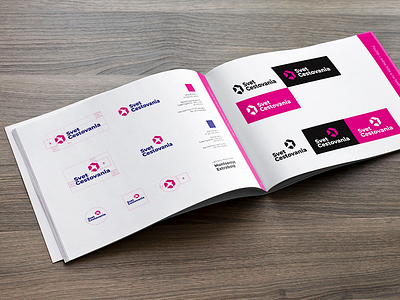 Svet Cestovania - logo for travel agency brand guidelines design guidelines logo manual pink travel travel agency