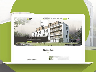 ByvanieFim.sk - development and real estate case study development flats green housing real estate slovakia website