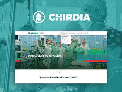 Chirdia.sk - website and brand for one-day surgery clinique branding logo med logo medical medical logo medical website medicine one day surgery