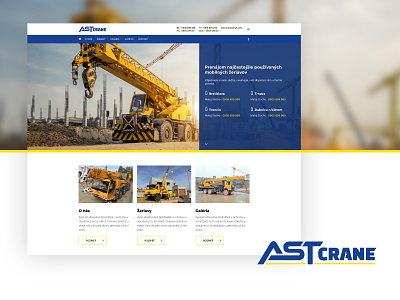 ASTcrane.sk - Cranes construction crane cranes cranes website logo redesign website website design
