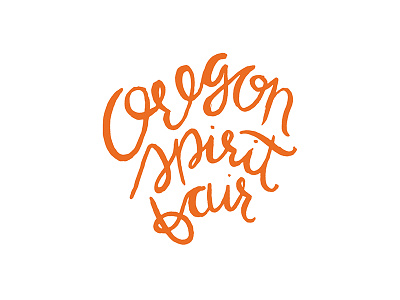 Oregon Spirit Fair branding fair oregon poster