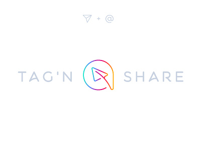 Tag'n Share - A Minimal Logo branding colorfull design instagram logo logoprocess minimal minimal branding share social app social media tag transition vector