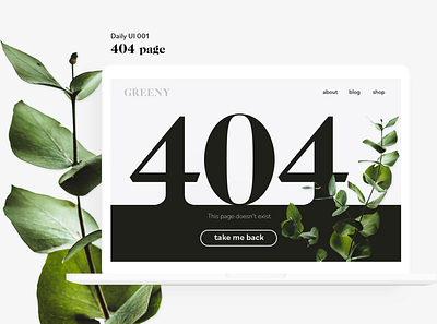 Daily UI 001 404page design ui