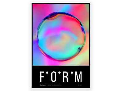 Daily project #011 3d 3d art colors design gradient illustration poster typography