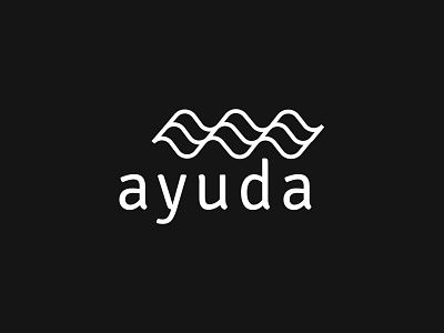 AYUDA logo apparel branding clothing design drawing graphic design illustration logo logotype vector wave