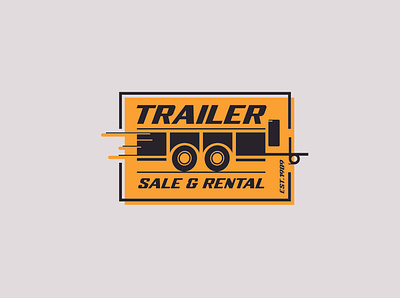 Trailer Badge. branding design graphic design illustration logo typography vector