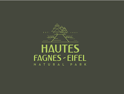 Logo for a national park in Belgium. branding design graphic design illustration logo nature park typography vector