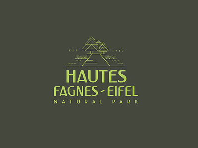 Logo for a national park in Belgium.