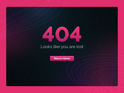 Daily UI Challenge :: 008 - 404 page