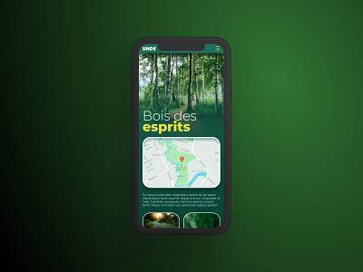 Daily UI Challenge :: 020 - Location Tracker daily dailyui device figma forest green guide ios mobile ui