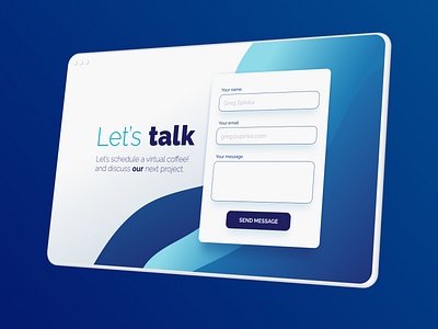 Daily UI Challenge :: 028 - Contact Us