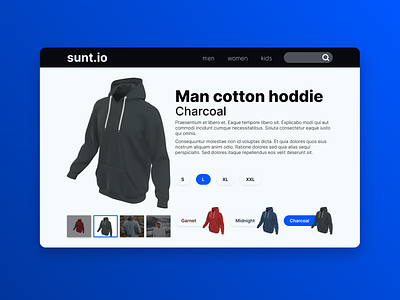 Daily UI Challenge :: 033 - Customize Product app blue clean concept dailyui design figma flat graphic design minimal mobile simple ui ux vector web web design website