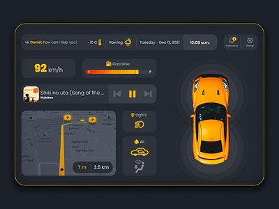 Daily UI Challenge :: 034 - Car Interface