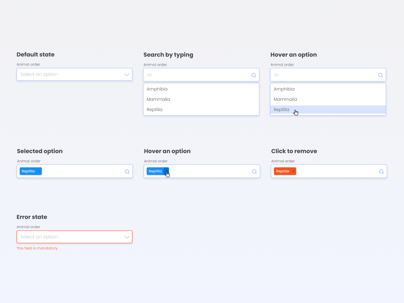 Accessible Select Dropdown Example