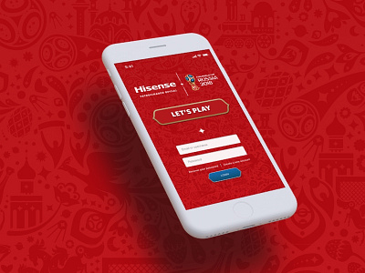 Login mockup for world cup app 2018 mock up mockup red russia ui world cup