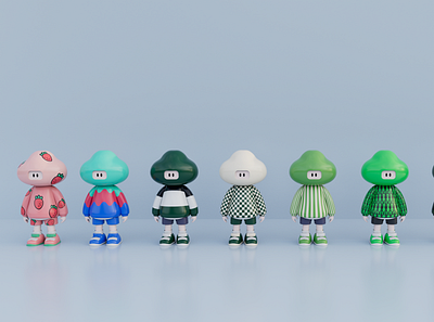 Tide play IP doll-Cotton doll series 3d branding