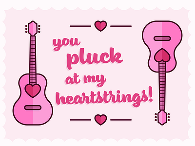 For My Valentine guitar heart holiday love valentine valentine card valentines day