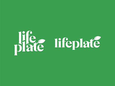 LifePlate branding food green health healthy leaf life logo plate