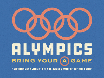 A-Lympics adults blue church draplin olympics red sports vintage yellow young