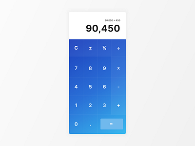 Daily UI - #004 - Calculator dailyui