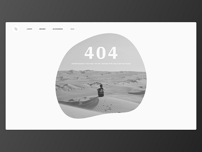 Daily UI - #008 - 404 Page dailyui