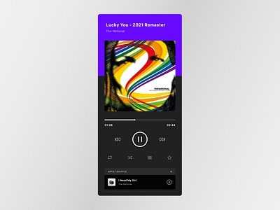 Daily UI - #009 - Music Player dailyui